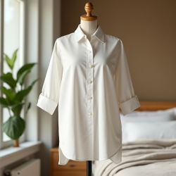 LuxeEase Oversized Poplin Shirt