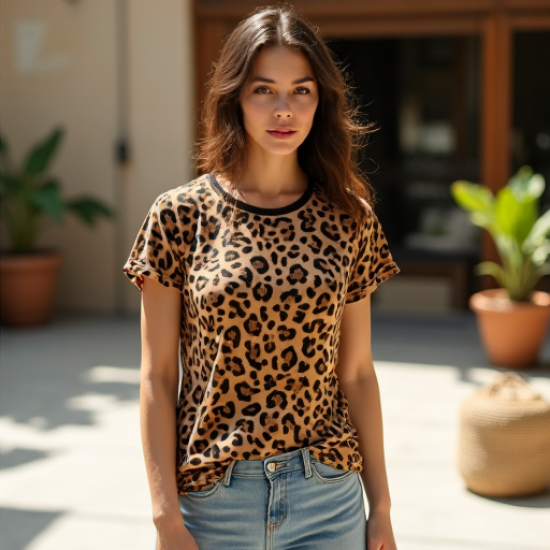 Savanna Chic Animal Print Tee