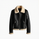 Elysian Luxe Faux Shearling Aviator Jacket