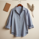 Chic Striped Boyfriend Shirt