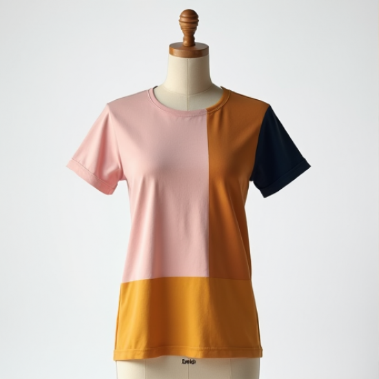 Chic Harmony Color Block Tee