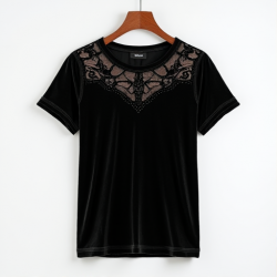 Velvet Luxe Burnout Tee