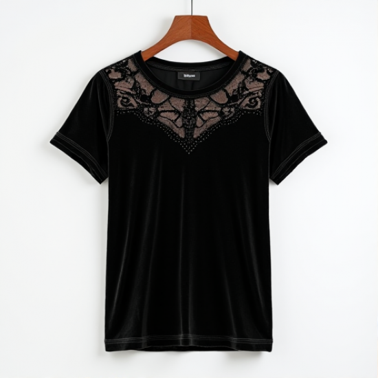 Velvet Luxe Burnout Tee