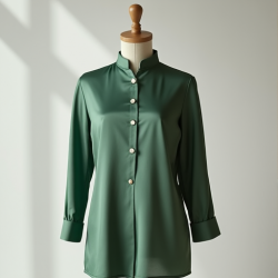 Silk Serenity Mandarin Top