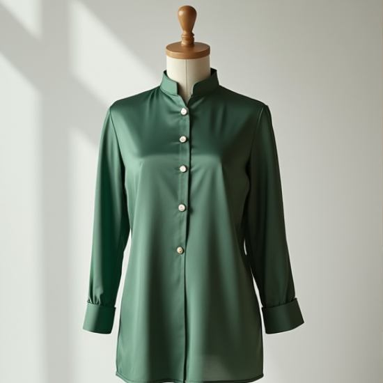 Silk Serenity Mandarin Top