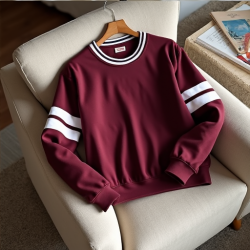Chic Varsity Stripe Sweatshirt
