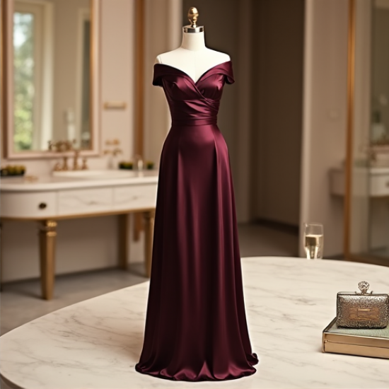 Elysian Elegance Column Dress