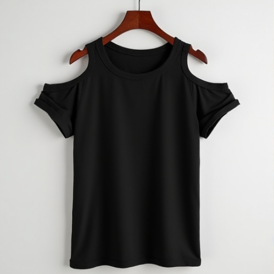 Chic Breeze Cold Shoulder Tee