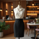 Chic Elegance Peplum Hem Pencil Skirt