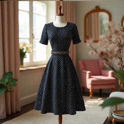Timeless Elegance Vintage Swing Dress