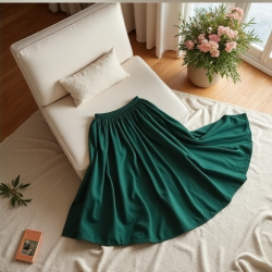 Elysian Elegance High-Waisted A-Line Skirt