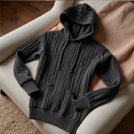 Cozy Elegance Cable Knit Hoodie