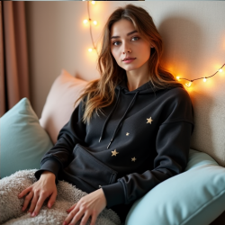 Celestial Comfort Star Hoodie