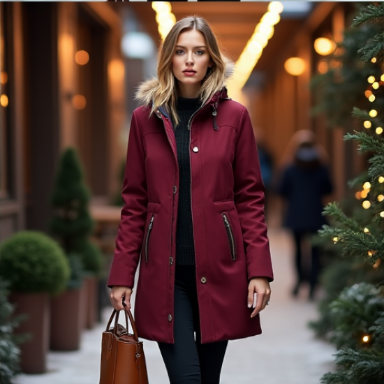 Elysian Luxe Fur Trimmed Hooded Coat