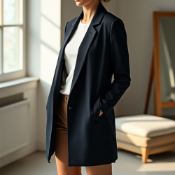 Elysian Drapey Open Front Jacket