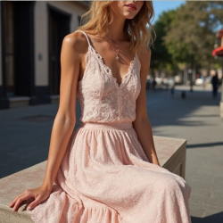 Elysian Eyelet Lace Midi Skirt