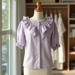 Elegance Ruffled Charm Blouse