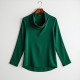 Silken Elegance Cowl Neck Top