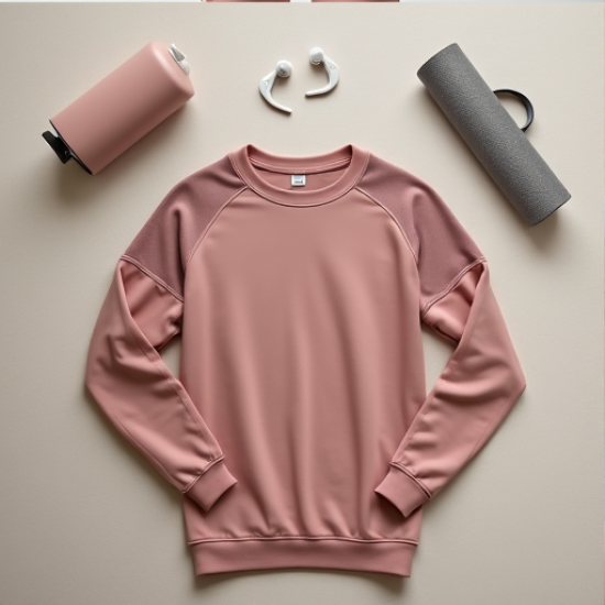 Athleisure Luxe Mesh Sweatshirt