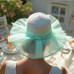 Luxe Sheer Organza Sun Hat