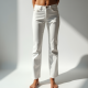 Elysian White Denim Straight Leg Jeans