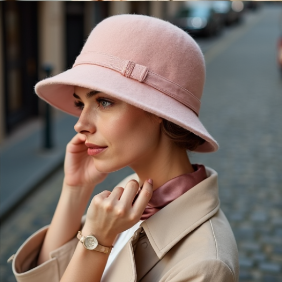 Vintage Charm Cloche Hat