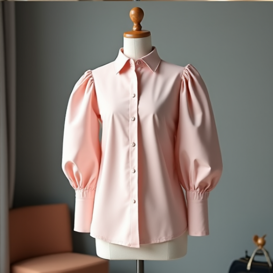 Chic Elegance Statement Sleeve Shirt