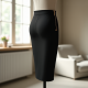 Chic Elegance Peplum Hem Pencil Skirt