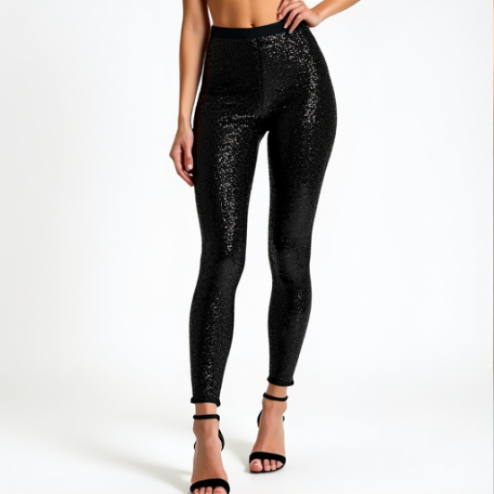 Glimmer Luxe Women's Sequined Leggings