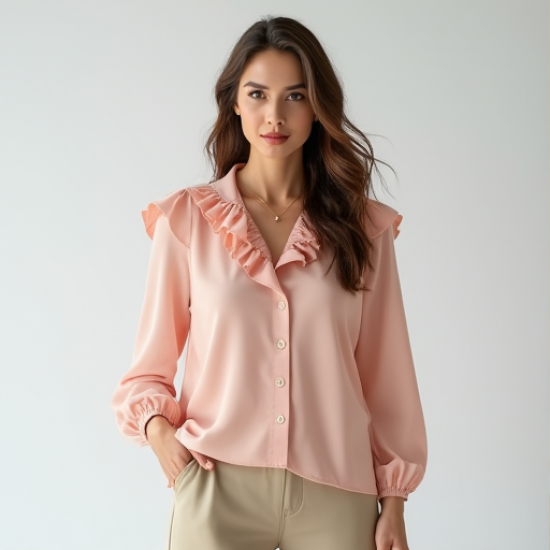 Elegance in Motion Chiffon Ruffle Blouse
