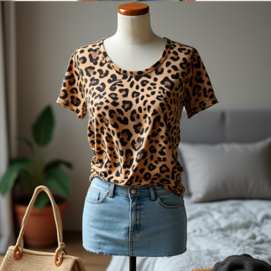 Savanna Chic Animal Print Tee