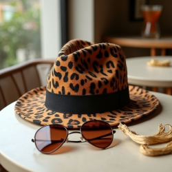 Savanna Chic Leopard Fedora