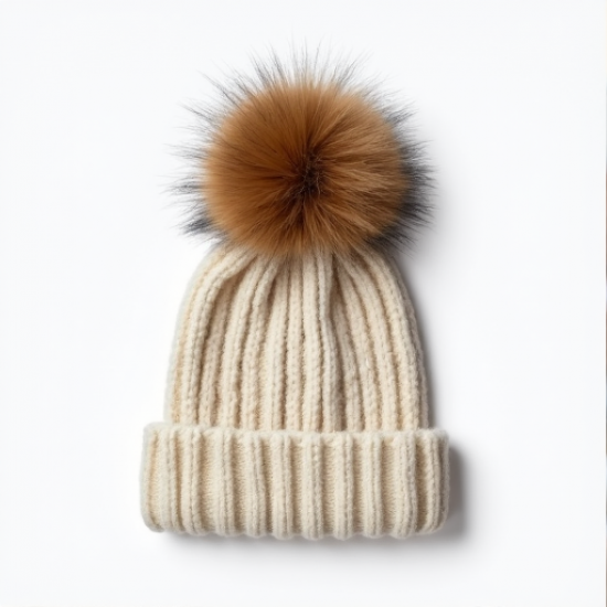 Cozy Luxe Bobble Hat with Large Pom-Pom