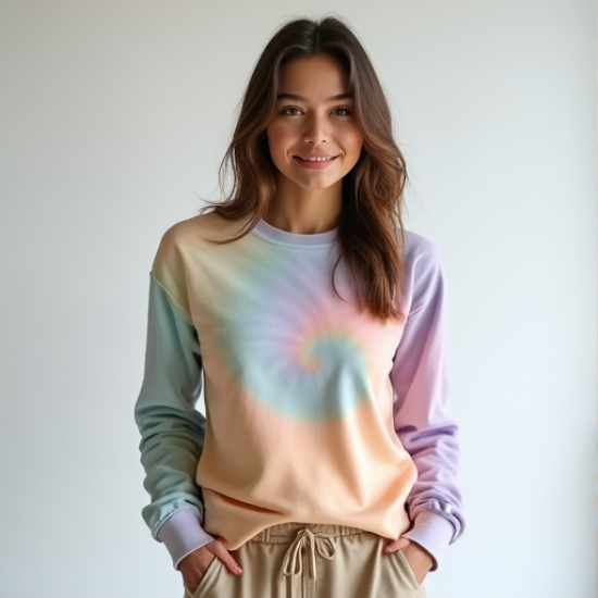 Chic Aura Tie-Dye Pullover