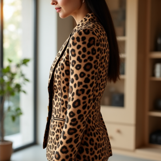 Savannah Chic Leopard Print Blazer