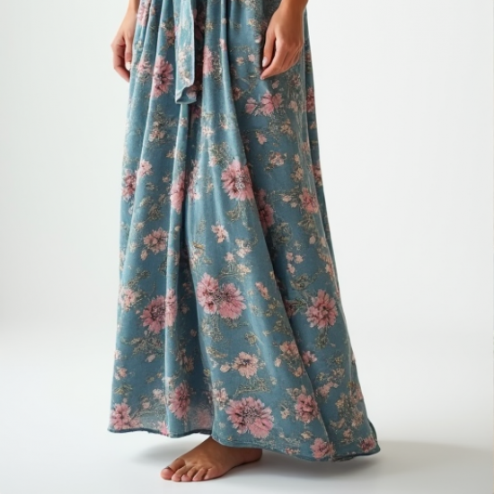 Elysian Elegance Wrap Maxi Dress