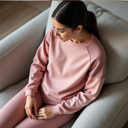 Athleisure Luxe Mesh Sweatshirt