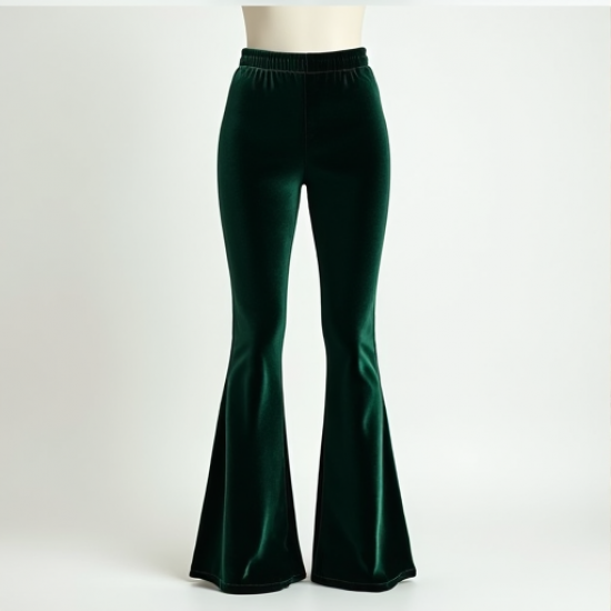 Velvet Chic Flare Pants