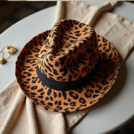 Savanna Chic Leopard Fedora