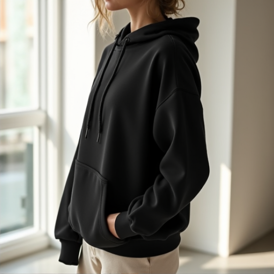 Chic Bouclé Comfort Hoodie