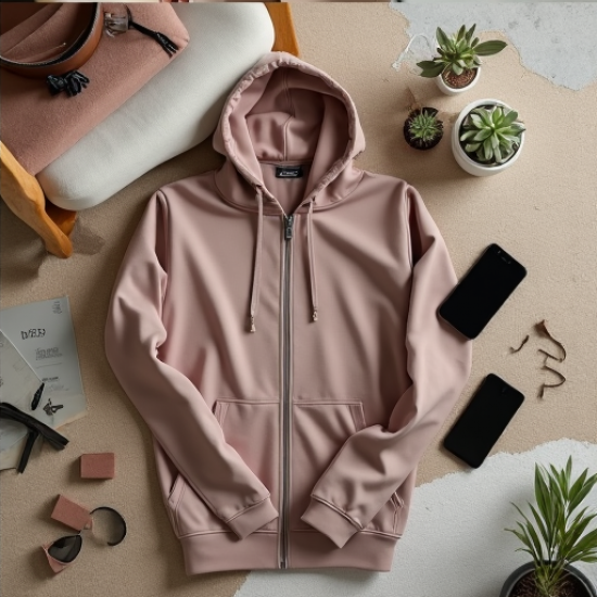 Urban Chic Women's Fitted Zip-Through Hoodie