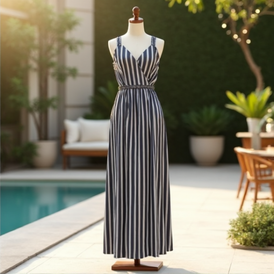Elysian Stripes Maxi Dress