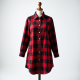 Chic Comfort Flannel Check Shirt Dress