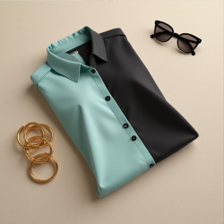 Chic Harmony Color Block Blouse